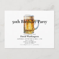 Fête des 50 ans de l'homme à la bière pression 