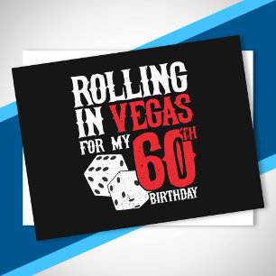 Carte Postale Fête des 60 ans à Las Vegas - En roulant à Vegas