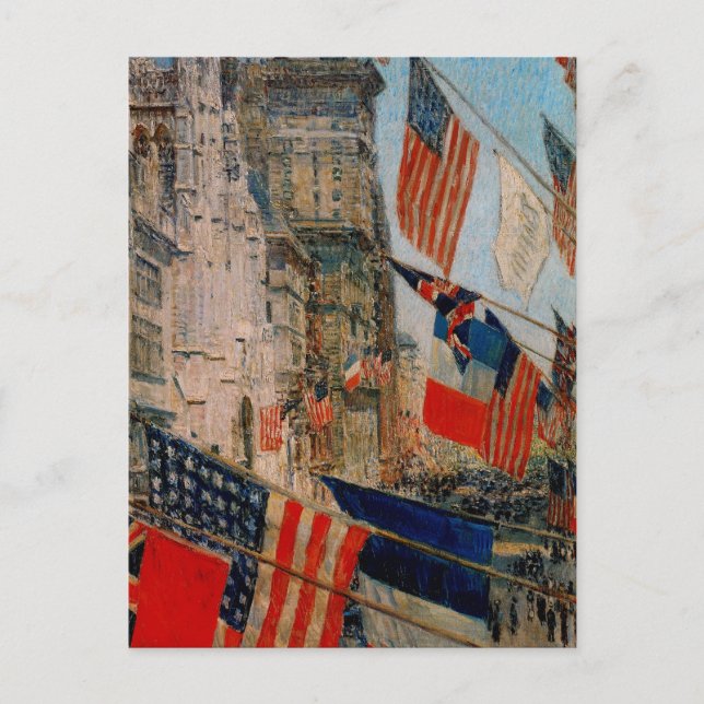 Carte Postale Fête des Alliés, mai 1917 (Devant)