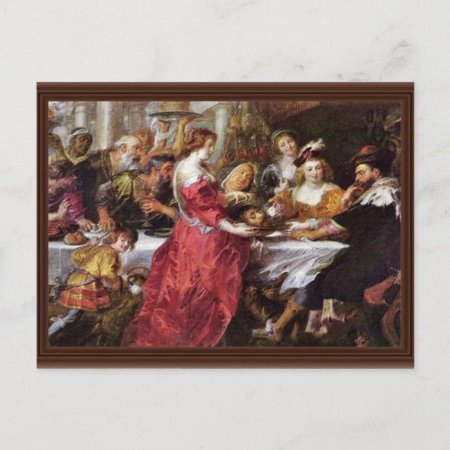 Carte Postale Fête Des Hérododes Par Rubens Peter Paul (Devant)
