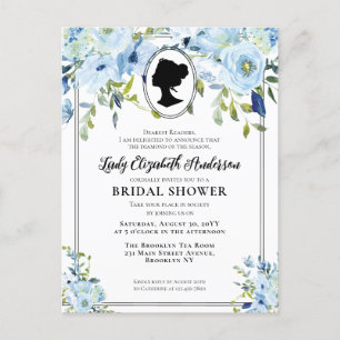 Carte Postale Fête des mariées de l'ère de la régence de fleurs