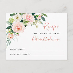 Carte Postale Fête des mariées de recettes de fleurs blanches ro