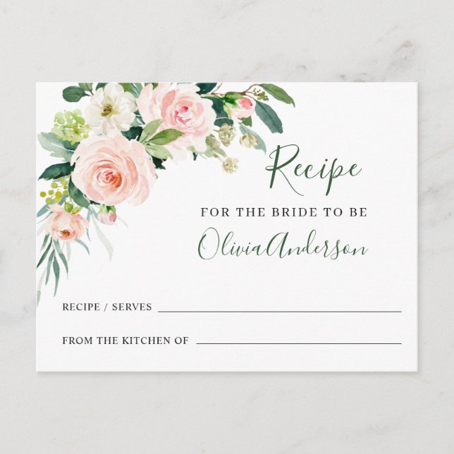 Carte Postale Fête des mariées de recettes de fleurs blanches ro (Devant)