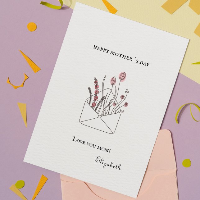 Carte Postale Fête des mères (Créateur téléchargé)