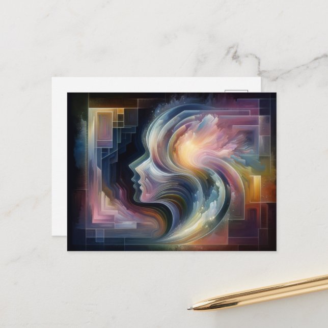 Carte postale Fête des mères (Devant/Arrière en situation)