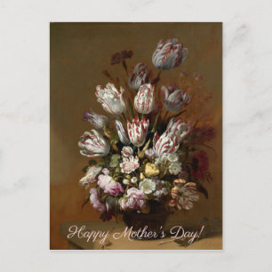 Carte Postale Fête des mères - Bouquet floral   Art néerlandais