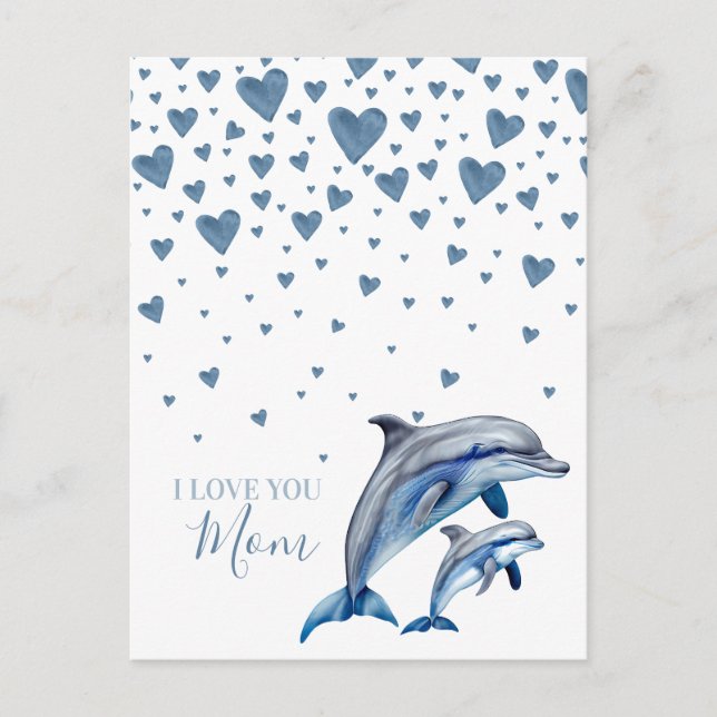 Carte Postale Fête des mères Delphine et bébé, Joyeuse Fête des  (Devant)