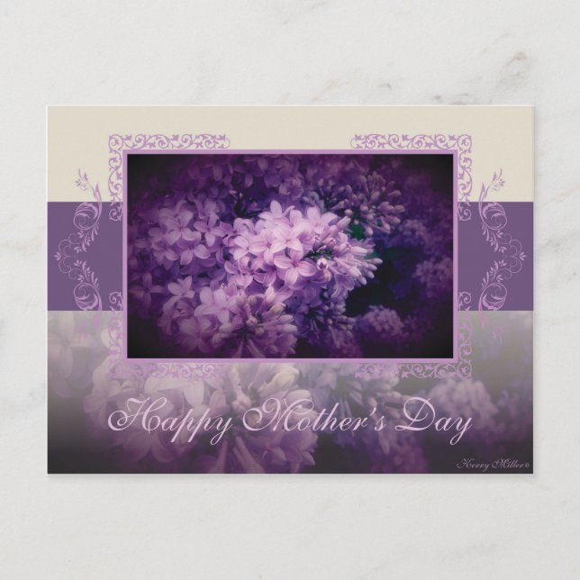 Carte Postale Fête des mères Lilac (Devant)