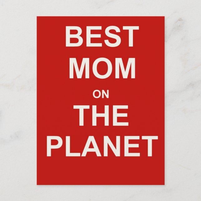 Carte Postale Fête des Mères - Meilleure Maman (Devant)
