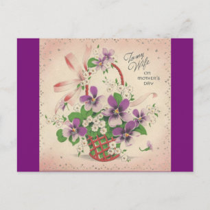 Carte Postale Fête des Mères Vintage pour Femme