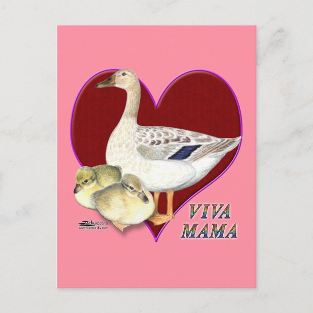 Carte Postale Fête des mères : Viva Mama ! (Devant)