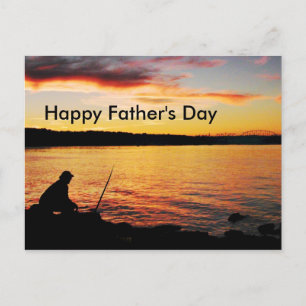 Carte postale Fête des pères de pêche