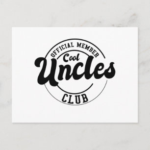 Carte Postale Fête des pères du Club des Uncles Cool officiels