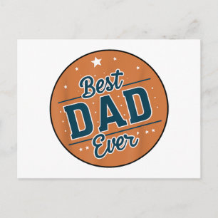 Carte Postale Fête des Pères Meilleur Papa du Monde