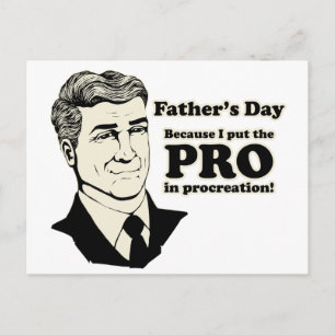 Carte Postale Fête des pères PROcreation