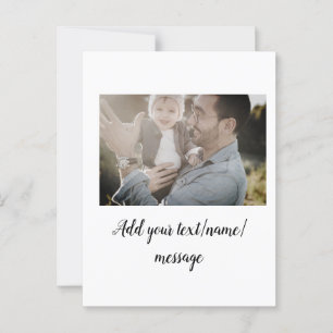 Carte Postale fête des pères son père papa ajouter un texte phot