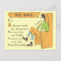 Fête des pères Vintage du tuyau de la chaise papa