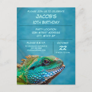 Invitations Faire Part Cartes Iguane Vert Zazzle Fr