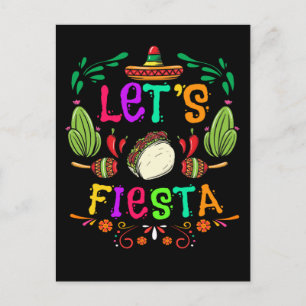 Carte Postale Fête du Cinco de Mayo Taco mexicain