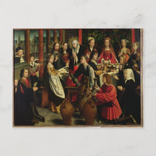 Carte Postale Fête du mariage à Cana, c.1500-03