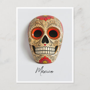 Carte Postale Fête du Mexique du masque des morts
