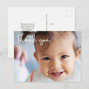 Carte Postale Fête du premier anniversaire de la petite fille Ph