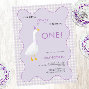 Carte Postale Fête du premier anniversaire de Little Goose Gingh