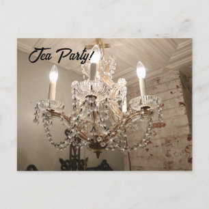 Carte Postale Fête du thé du lustre !
