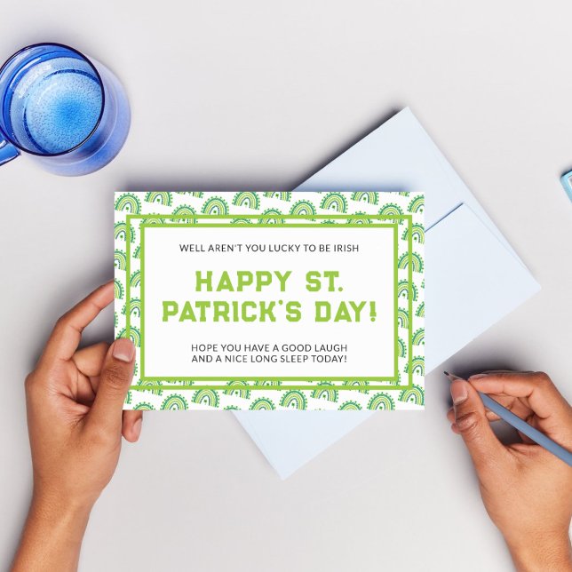Carte Postale Fête élégante de la Saint-Patrick (Elegant St. Patrick's Day Party Postcard
)