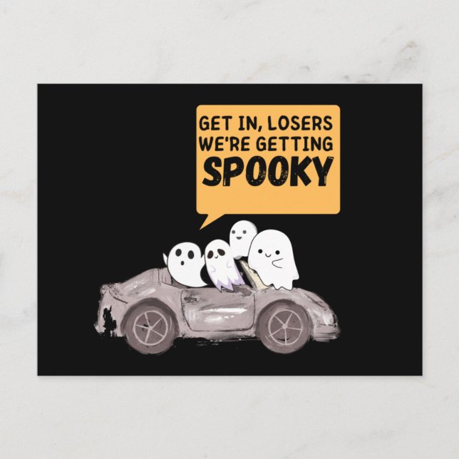Carte Postale Fête fantasmagorique d'Halloween adorable (Devant)