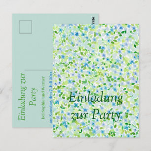 Carte Postale Fête florale aux douces teintes pastel