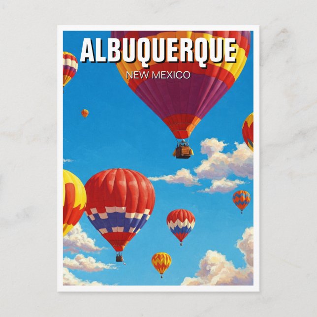 Carte Postale Fête internationale des ballons d'Albuquerque (Devant)