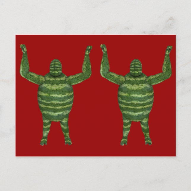 Carte Postale Fête nationale de la pastèque Gorilla (Devant)