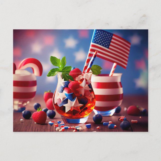 Carte Postale Fête patriotique d'été (Devant)