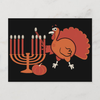 Carte Postale Fête 'Thanksgivukkah'