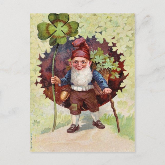 Carte Postale Fête vintage de la St Patrick (Devant)