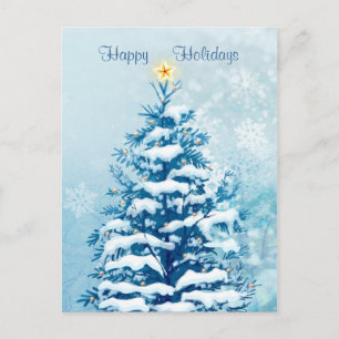 Carte postale Fêtes de Noël. Snowtree