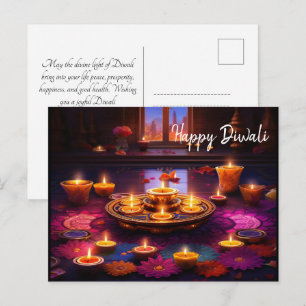 Carte Postale Fêtes radieuses : une célébration de Diwali