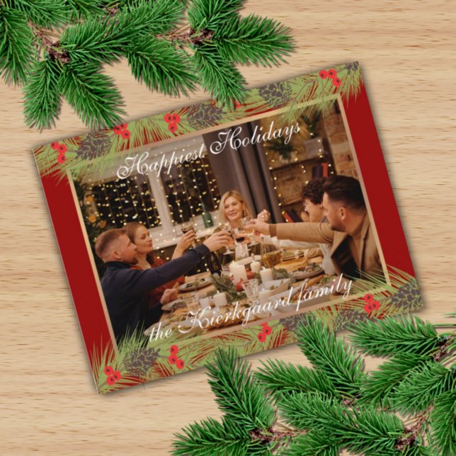 Carte Postale Fêtes sur mesure les plus agréables saison (Créateur téléchargé)