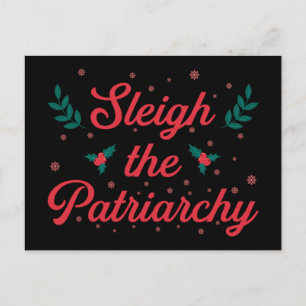 Carte Postale Fêtez Noël Féministe en déjouant le Patriarcat