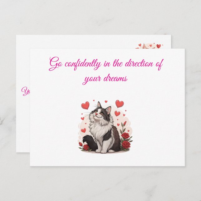 Carte Postale Fêtons la réalisation extraordinaire de (Devant / Derrière)