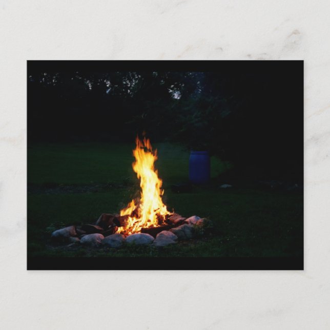 Carte Postale Feu (Devant)