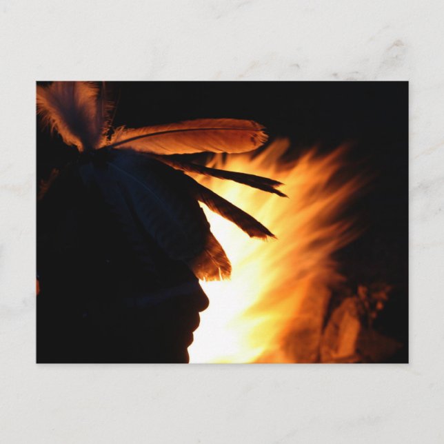 Carte Postale "Feu Apache" (Devant)