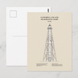 Carte Postale Feu arrière de Gasparilla Island - Floride - SBD