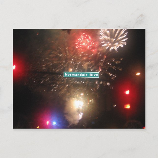 CARTE POSTALE FEU BLVD NORMANDALE (Devant)