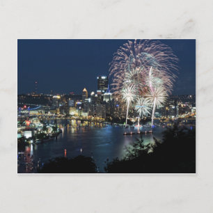 Carte Postale Feu d'artifice de Pittsburgh
