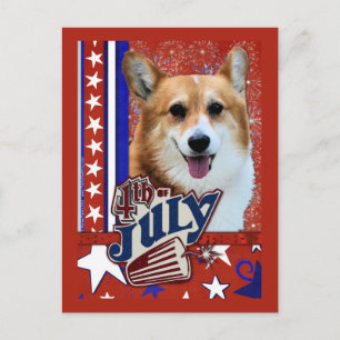 Carte Postale Feu d'artifice du 4 juillet - Corgi
