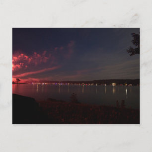 Carte Postale Feu d'artifice sur le lac Atwood, Ohio