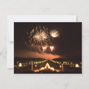 Carte Postale Feu d'artifice sur les jardins de Versailles