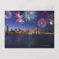 Feu d'artifice sur l'horizon de Chicago 2